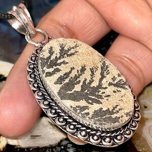 Agatized Fossil Coral Pendant 2 1/4”